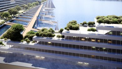 Плавучие бани и сухой фонтан появятся на набережной Южного порта