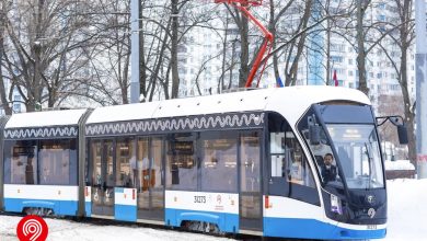Московский транспорт украсили в честь Дня защитника Отечества