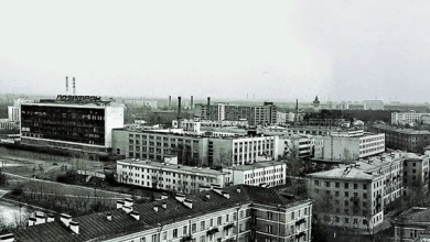 Источник: rekond.spb.ru Территория НПО «Позитрон» в районе ул. Жака Дюкло, где располагались НИИ «Гириконд» и Опытный завод (будущий «Реконд»). Фото 1970-х гг.